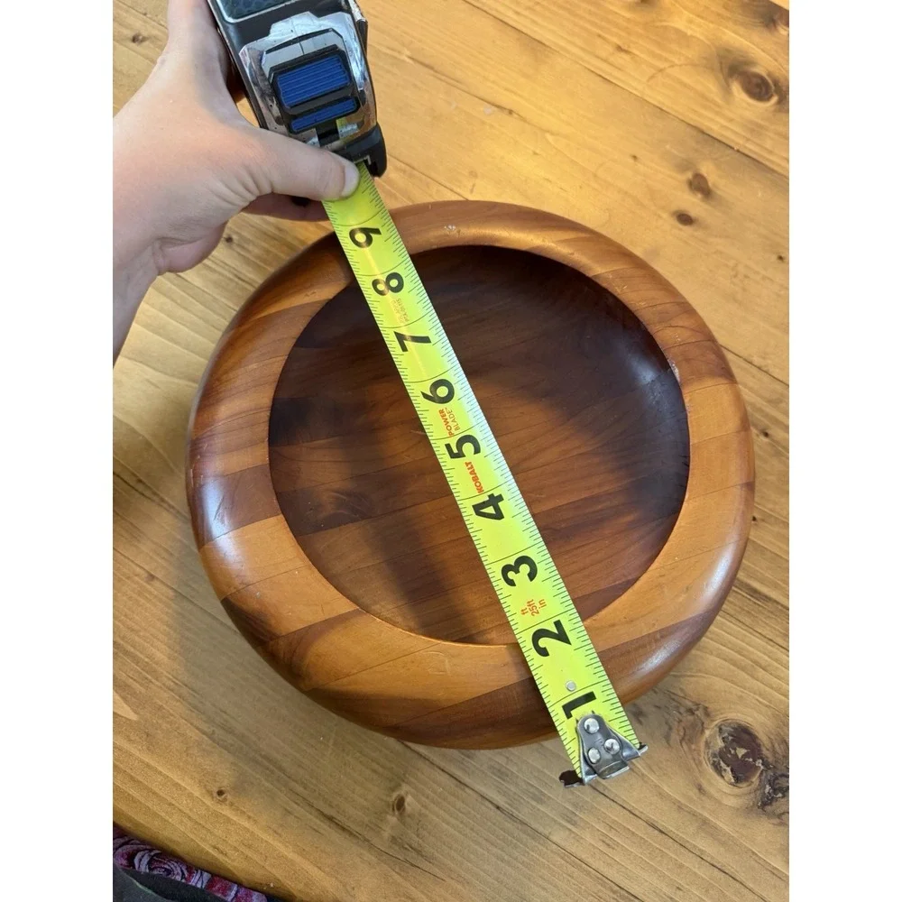 VINTAGE TEAK WOOD BOWL 9